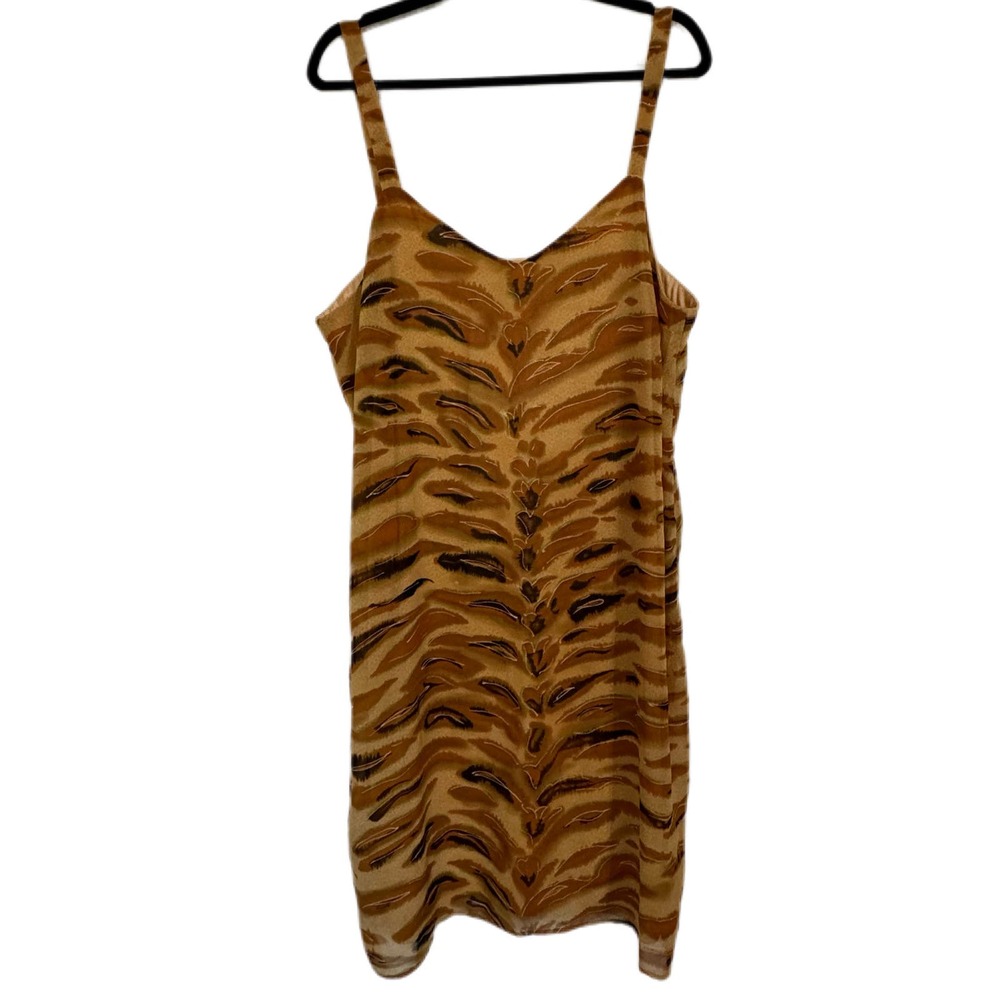 Ashley Stewart Tiger Animal Print Sleveless Slip Dress Size 18W - 20W